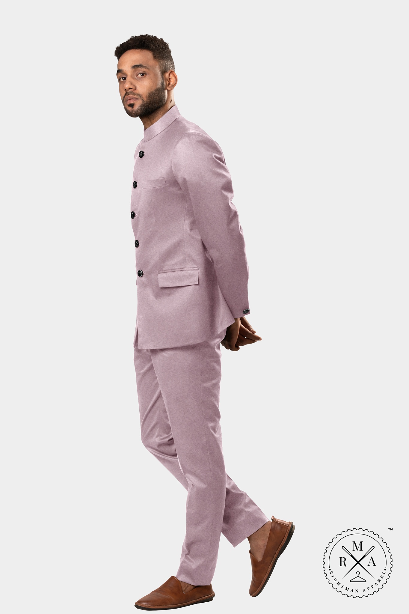 Pink Modern Velvet Jodhpuri Suit SU294